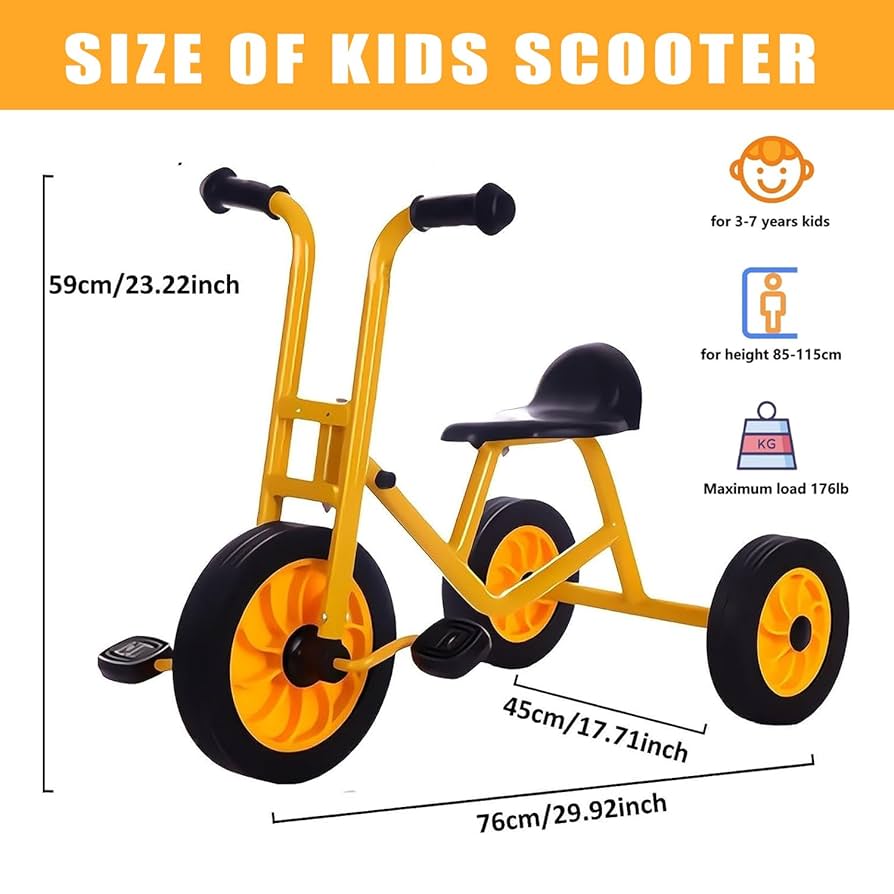 幼児用三輪車 イエロー/ブラック Amazon.co.jp: MOFGOE 就学前の子供用三輪車、対象年齢2～8歳